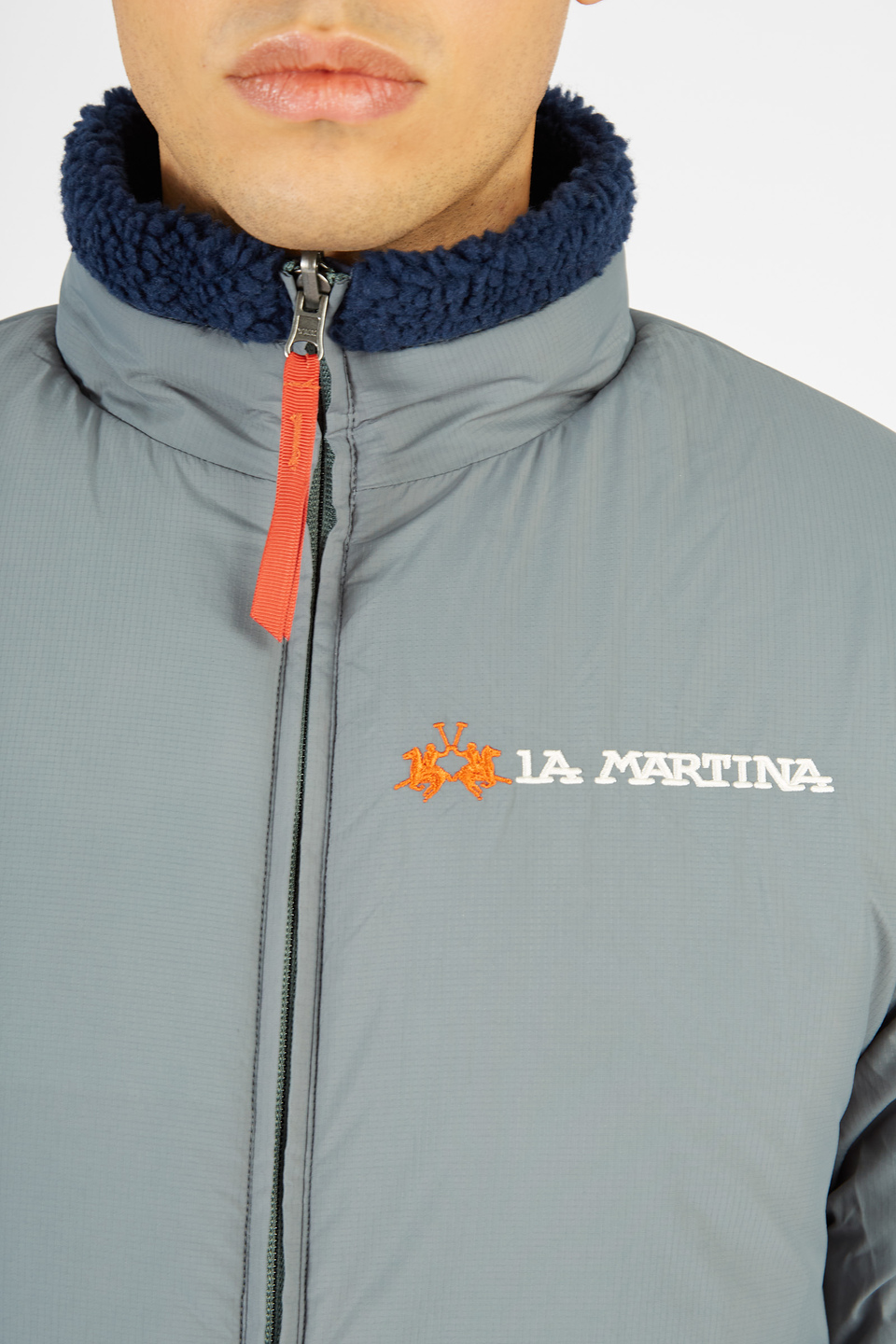Reversible Teddy Argentina jacket for men with zip closure | La Martina - Official Online Shop
