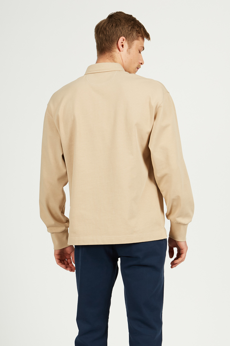 Kurzärmeliges Poloshirt Oversized-Modell aus 100% Baumwolle | La Martina - Official Online Shop