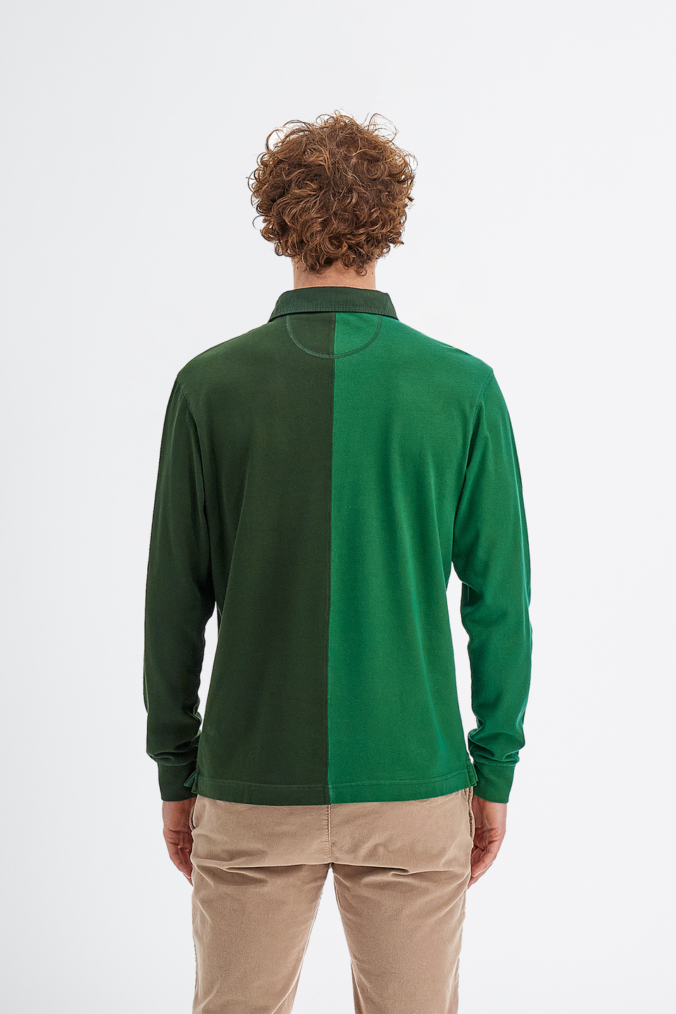 Herren-Poloshirt aus Baumwolle mit langen Ärmeln | La Martina - Official Online Shop