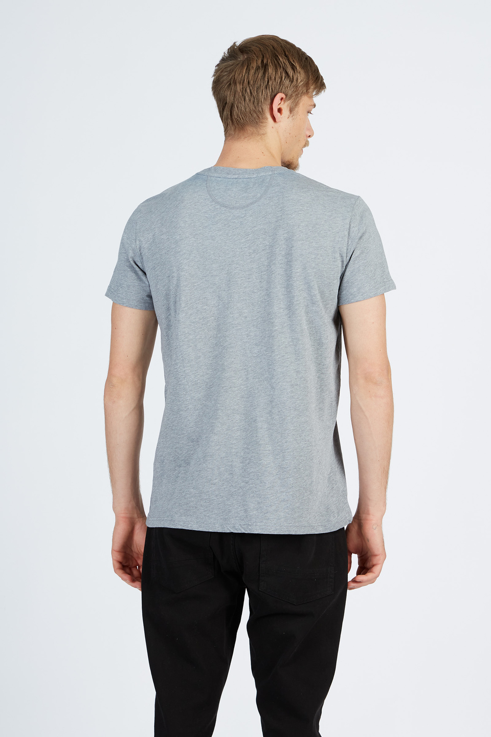 Men’s short-sleeved regular fit crew neck t-shirt | La Martina - Official Online Shop