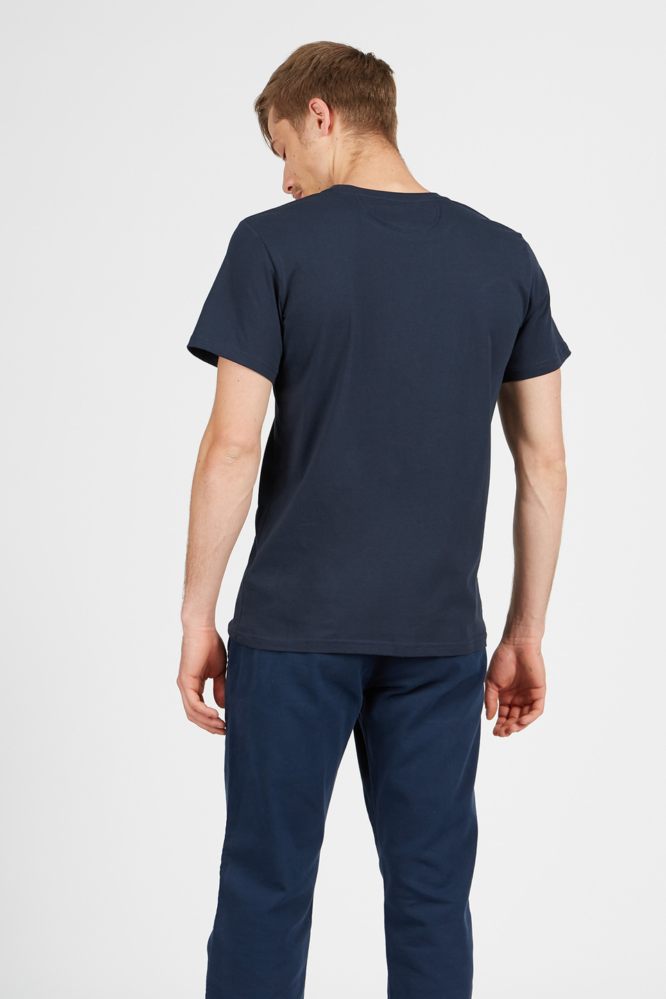 T-shirt homme à manches courtes motif ras du cou coupe classique | La Martina - Official Online Shop