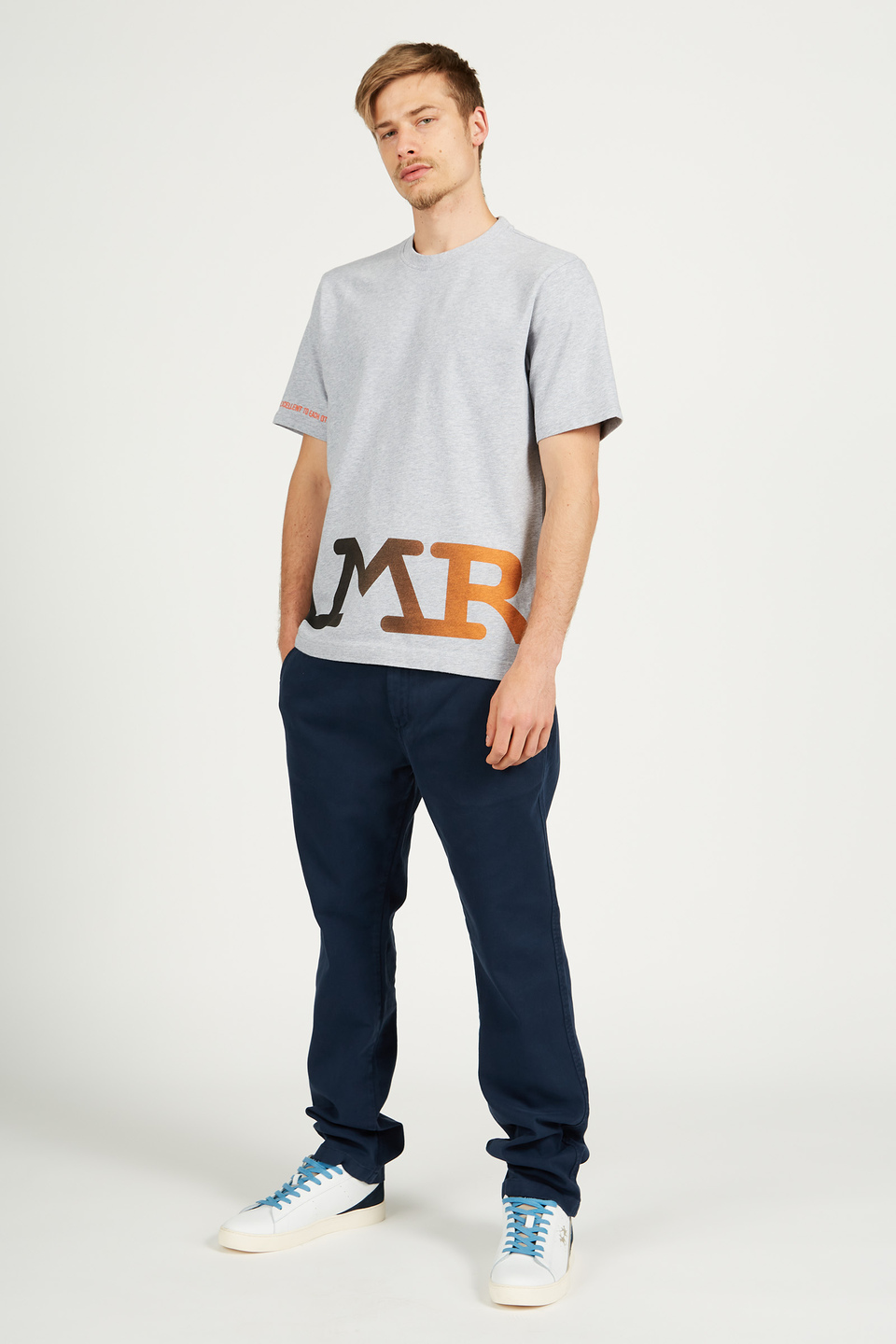 T-shirt à manches courtes à col ras du cou oversize fit pour homme | La Martina - Official Online Shop