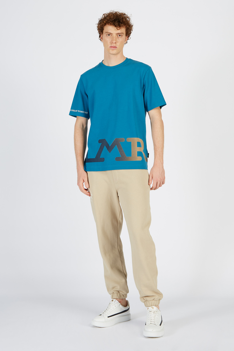 T-shirt da uomo a maniche corte modello girocollo oversize | La Martina - Official Online Shop
