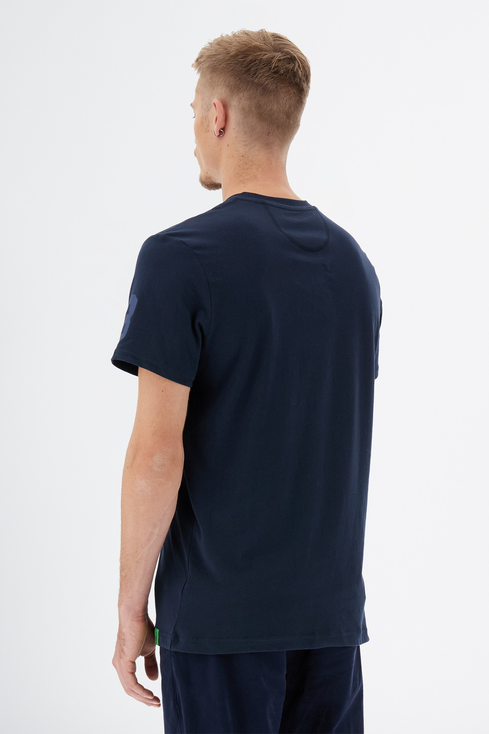 T-shirt col ras du cou à manches courtes pour hommes en coton 100 % coupe classique | La Martina - Official Online Shop