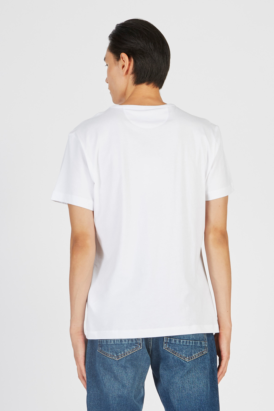Men’s short-sleeved 100% comfort fit cotton t-shirt | La Martina - Official Online Shop