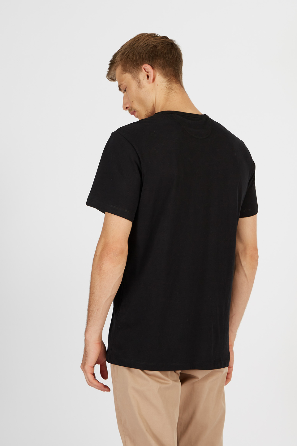 Camiseta de algodón 100% comfort fit de manga corta para hombre | La Martina - Official Online Shop