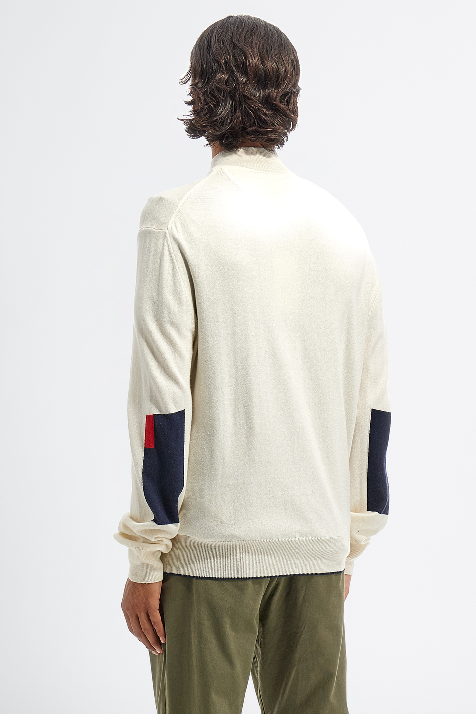 Wool sweater Essential high neck and regular fit zip | La Martina - Official Online Shop