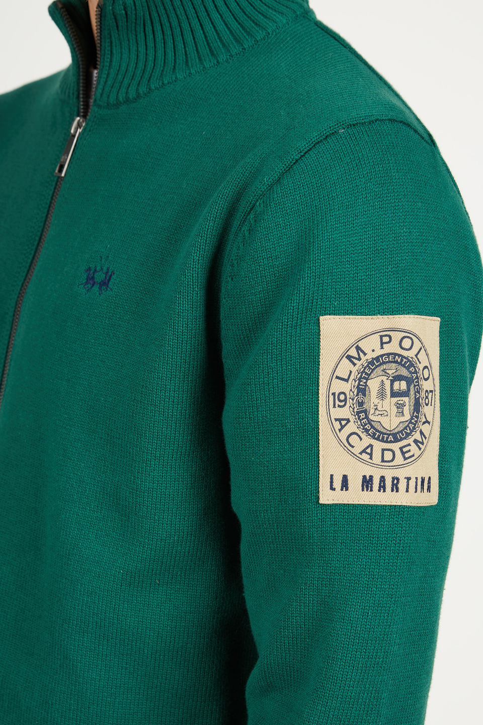Herren Zip Front Sweatshirt aus Baumwolle 100% Comfort Fit | La Martina - Official Online Shop