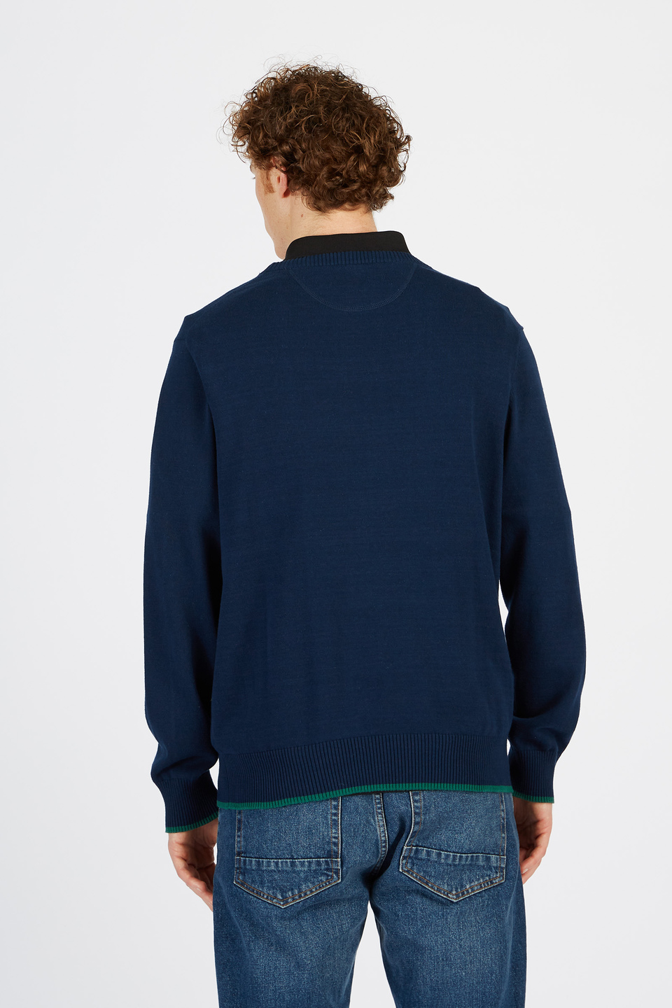 Sweat-shirt pour homme en coton à col rond comfort fit | La Martina - Official Online Shop