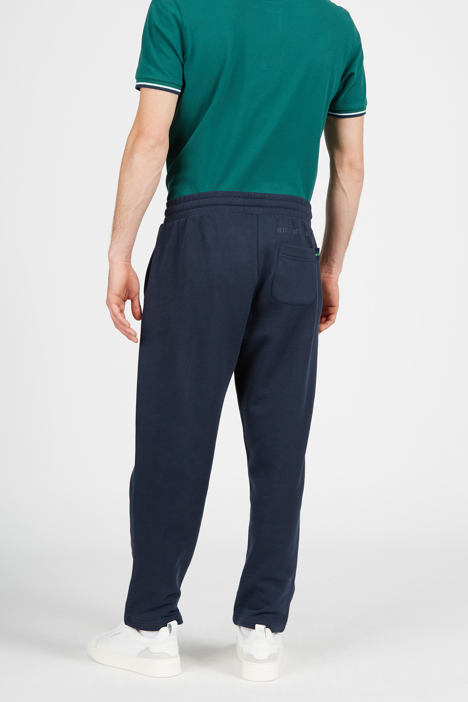 Pantalone da uomo in cotone modello jogger con coulisse | La Martina - Official Online Shop