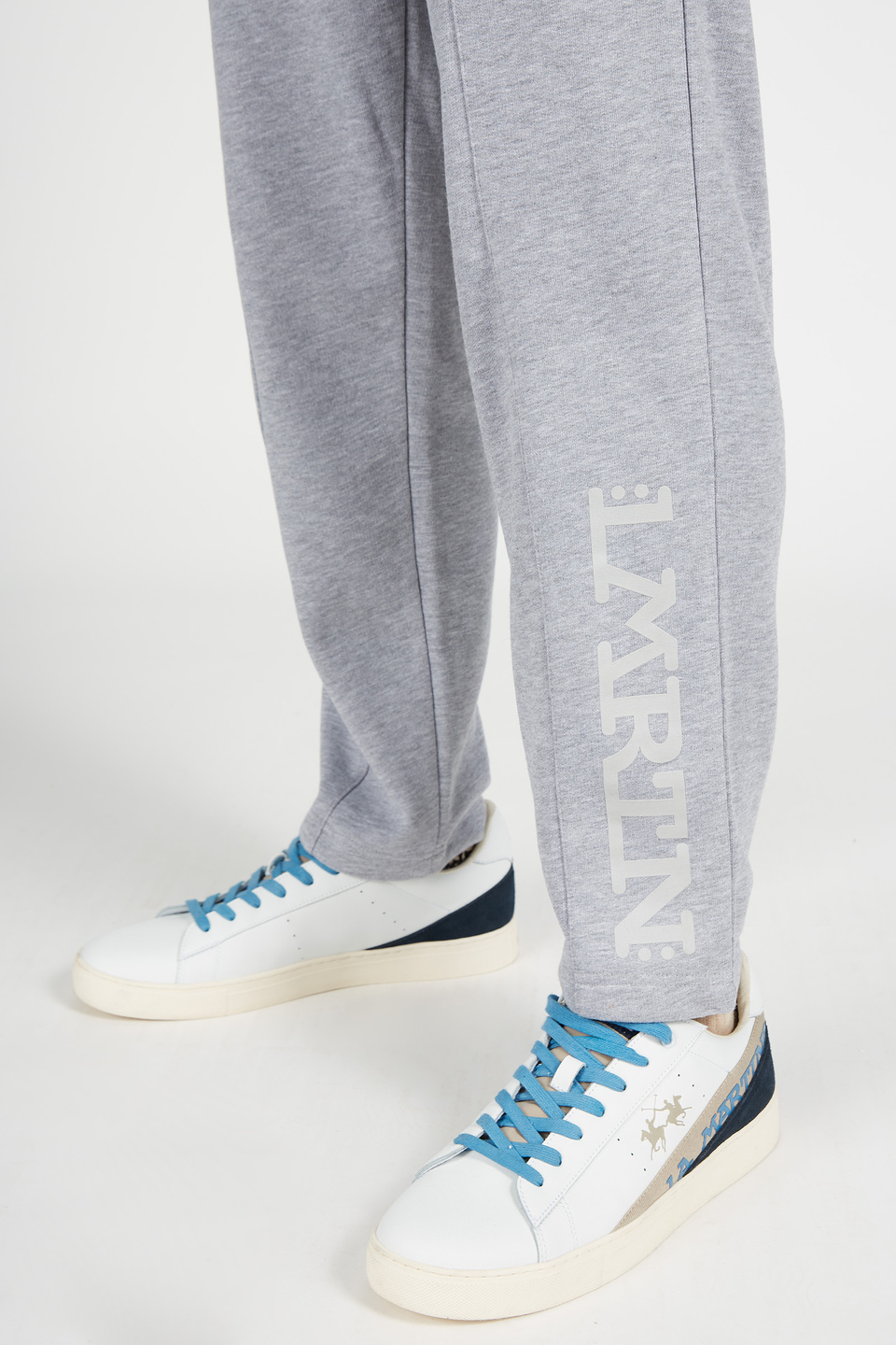 Pantalone da uomo in cotone modello jogger con coulisse | La Martina - Official Online Shop
