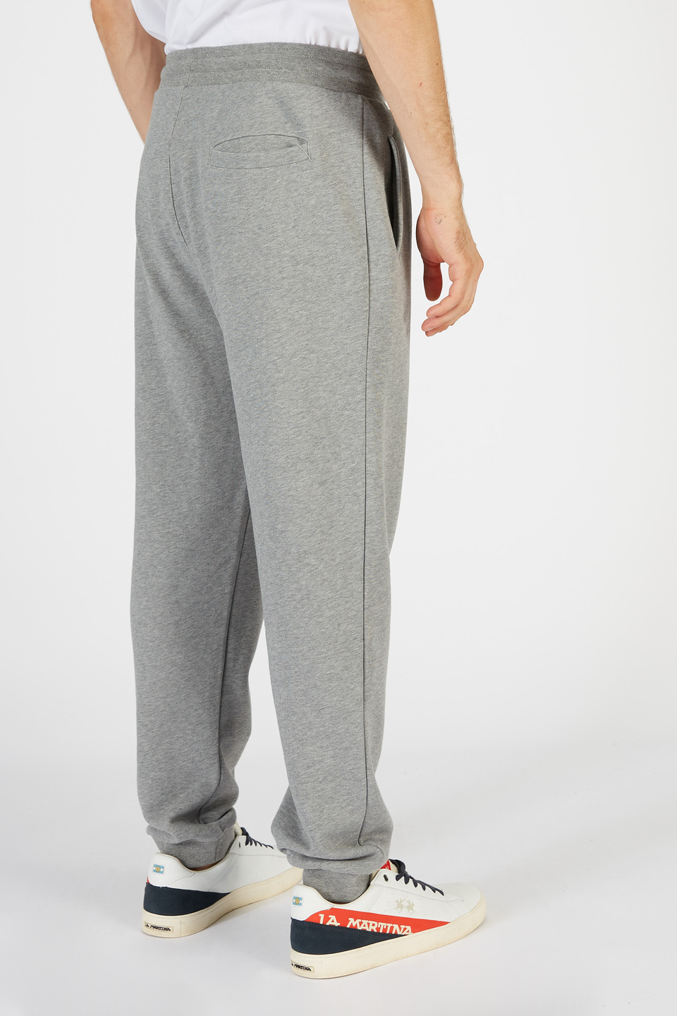 Pantalone da uomo modello jogger in cotone regular fit | La Martina - Official Online Shop