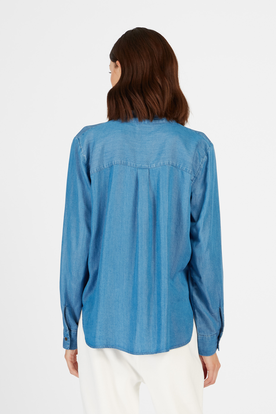 Chemise femme Argentina à manches longues lyocell | La Martina - Official Online Shop