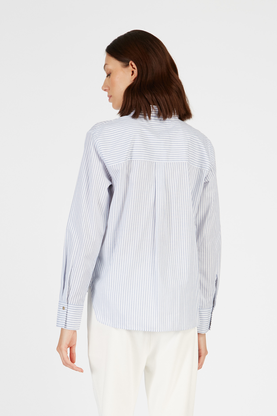 Striped-coloured cotton shirt | La Martina - Official Online Shop