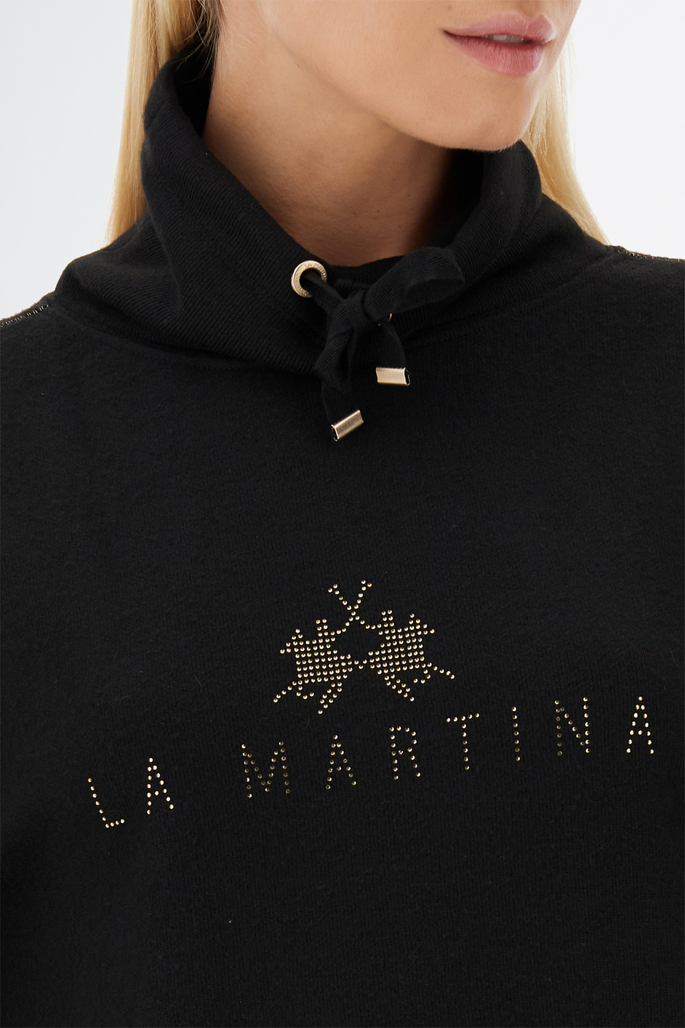Women’s Timeless Sweatshirt Cotton Turtleneck Regular Fit | La Martina - Official Online Shop