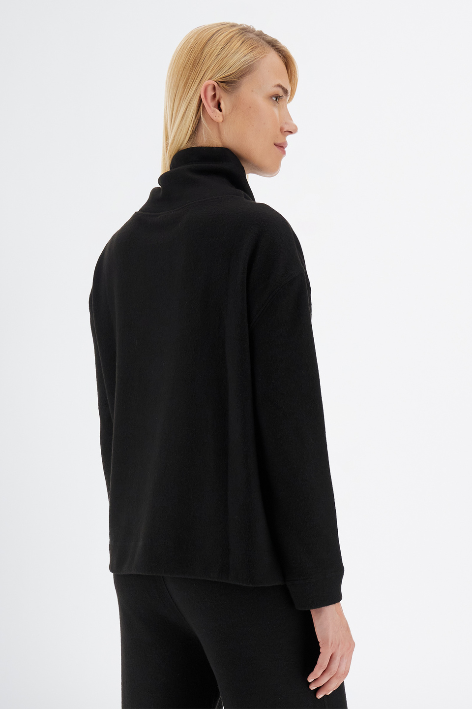 Women’s Timeless Sweatshirt Cotton Turtleneck Regular Fit | La Martina - Official Online Shop