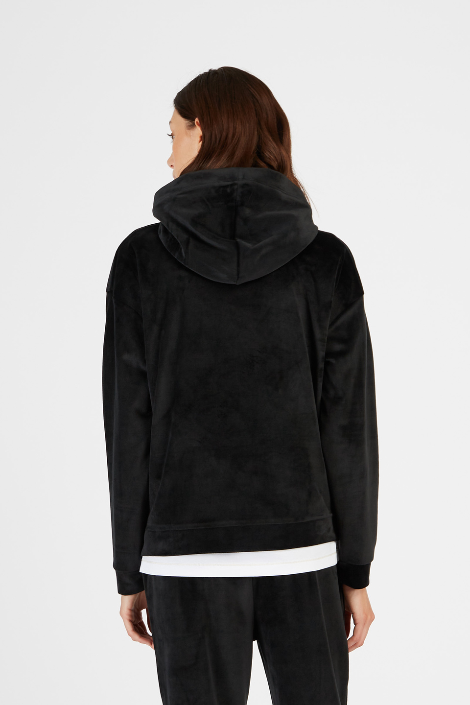 Women’s Jet Set sweatshirt in cotton blend hood and full-zip front | La Martina - Official Online Shop