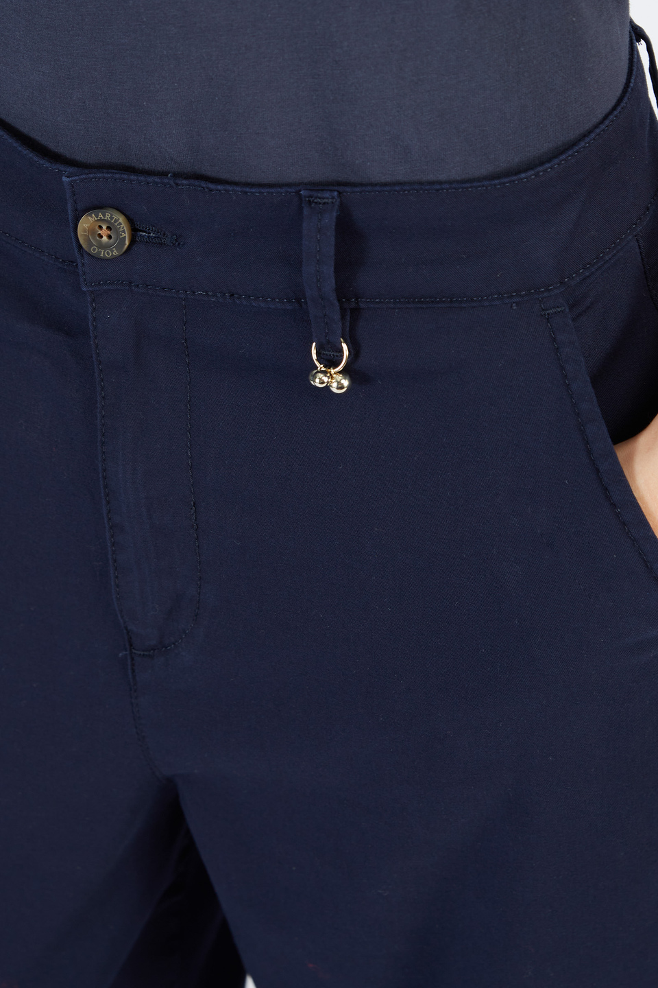 Women’s high-waisted trousers with narrow bottom | La Martina - Official Online Shop