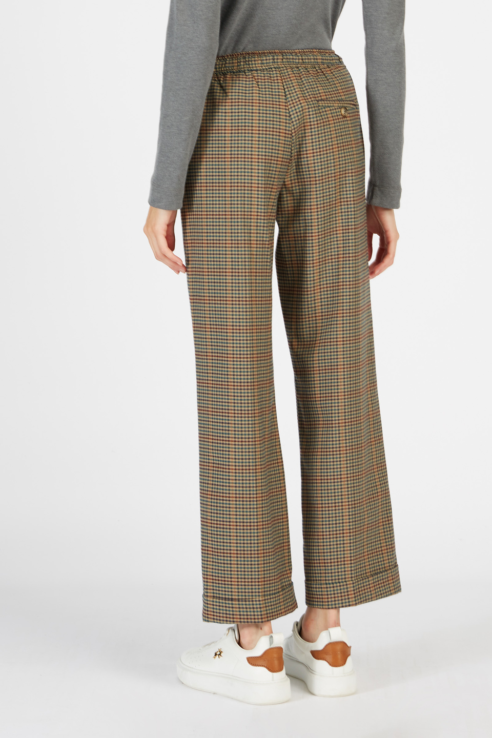 Pantalon large taille haute pour femme | La Martina - Official Online Shop