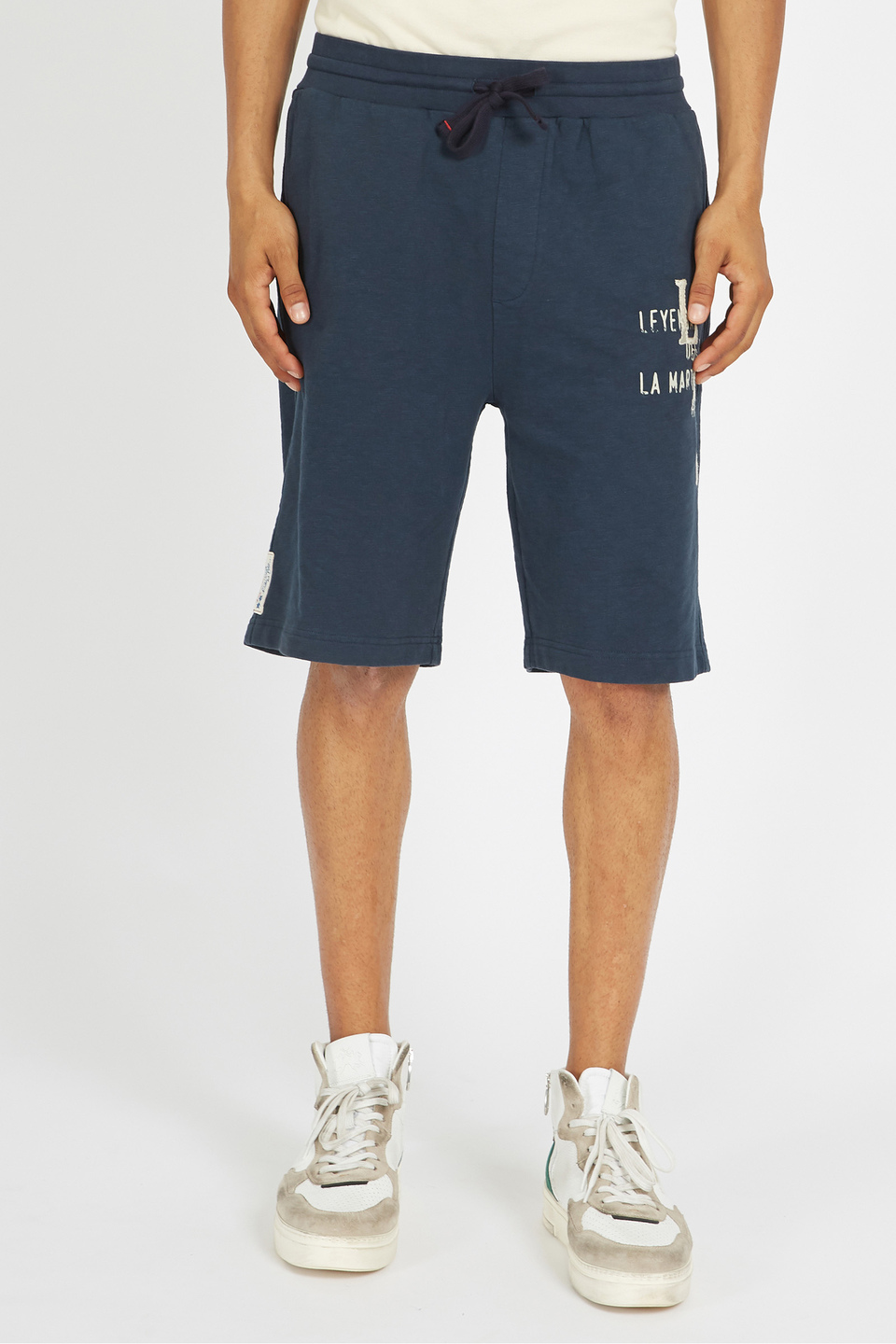 Man bermuda shorts 100% cotton regular fit  -  Vadim | La Martina - Official Online Shop