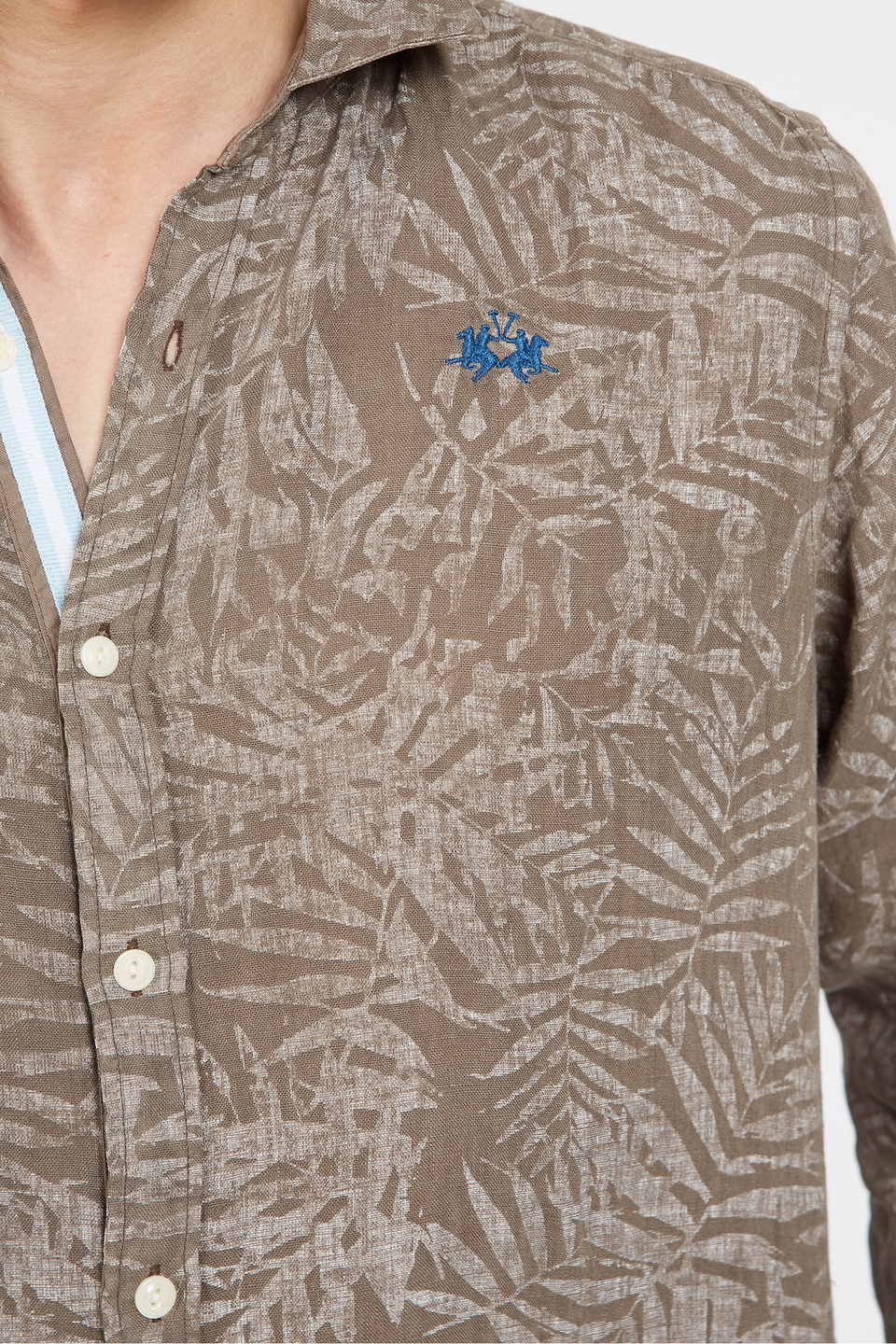 Camicia uomo a maniche lunghe 100% lino regular fit - Innocent | La Martina - Official Online Shop