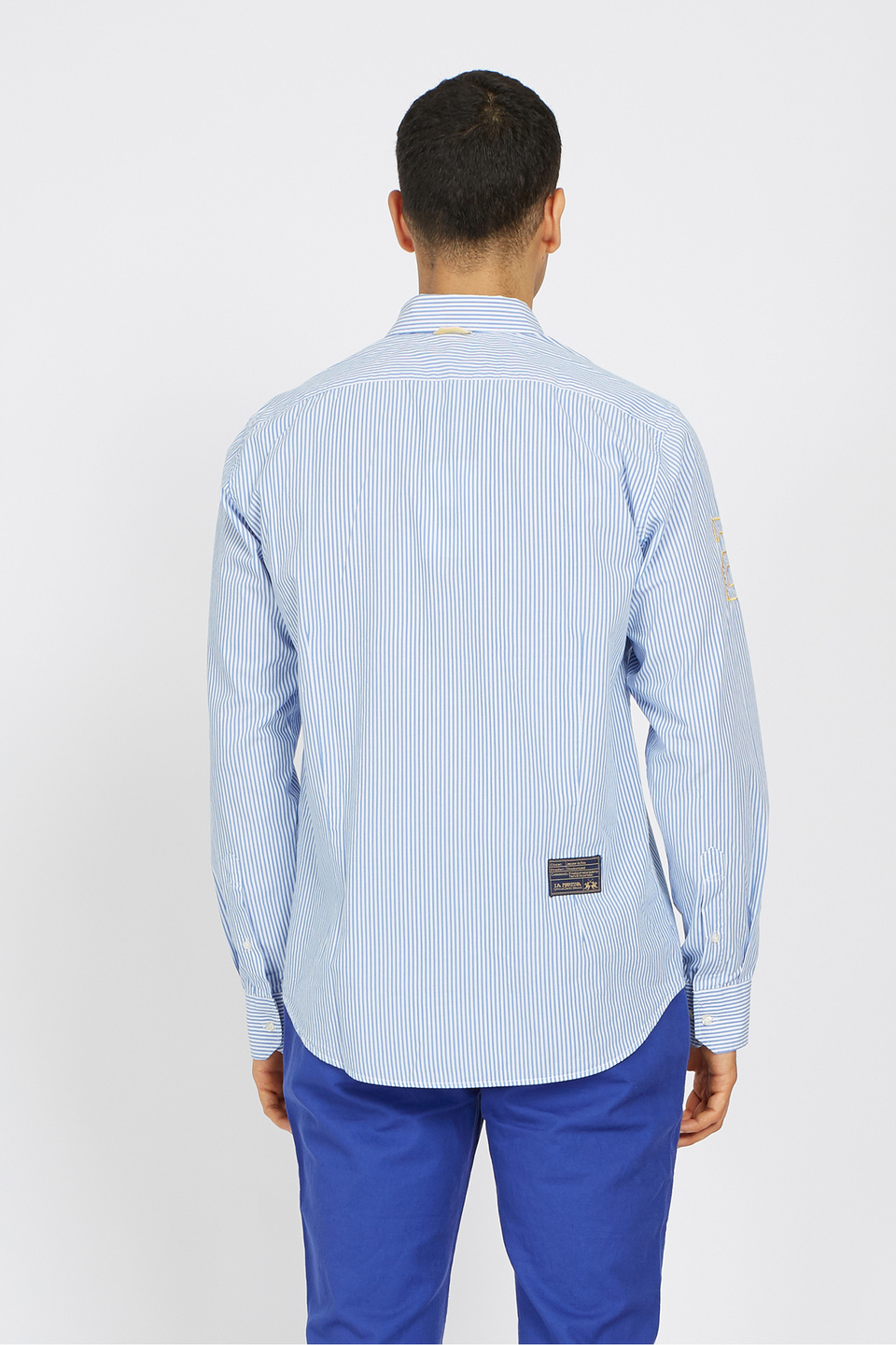 Men's regular fit long-sleeved shirt in cotton - Valleri | La Martina - Official Online Shop