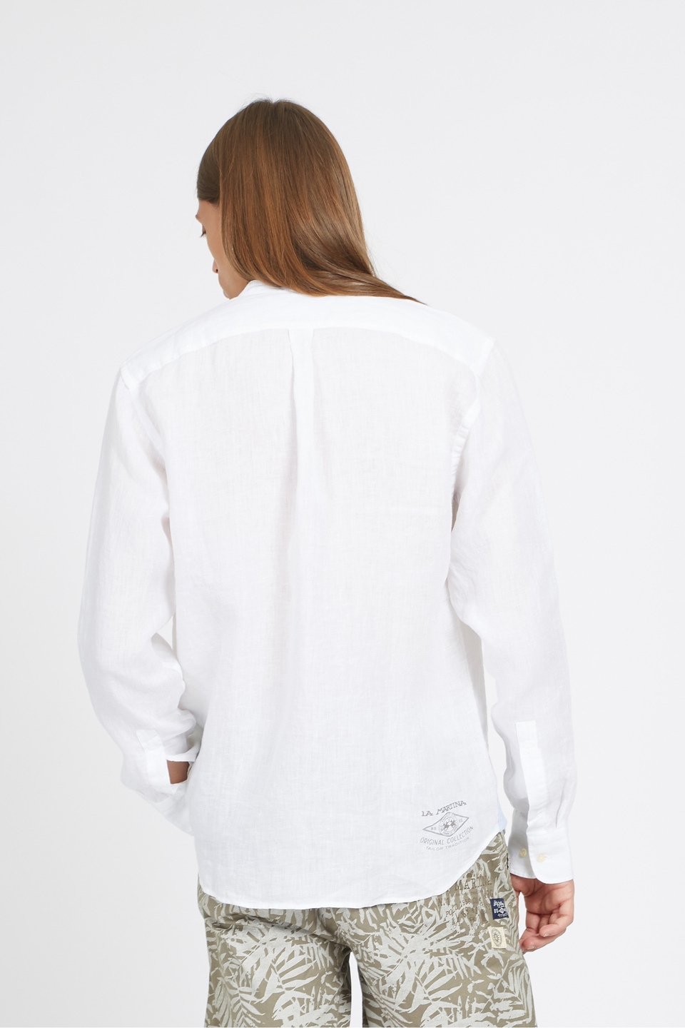 Camicia uomo a maniche lunghe 100% lino regular fit - Vimal | La Martina - Official Online Shop