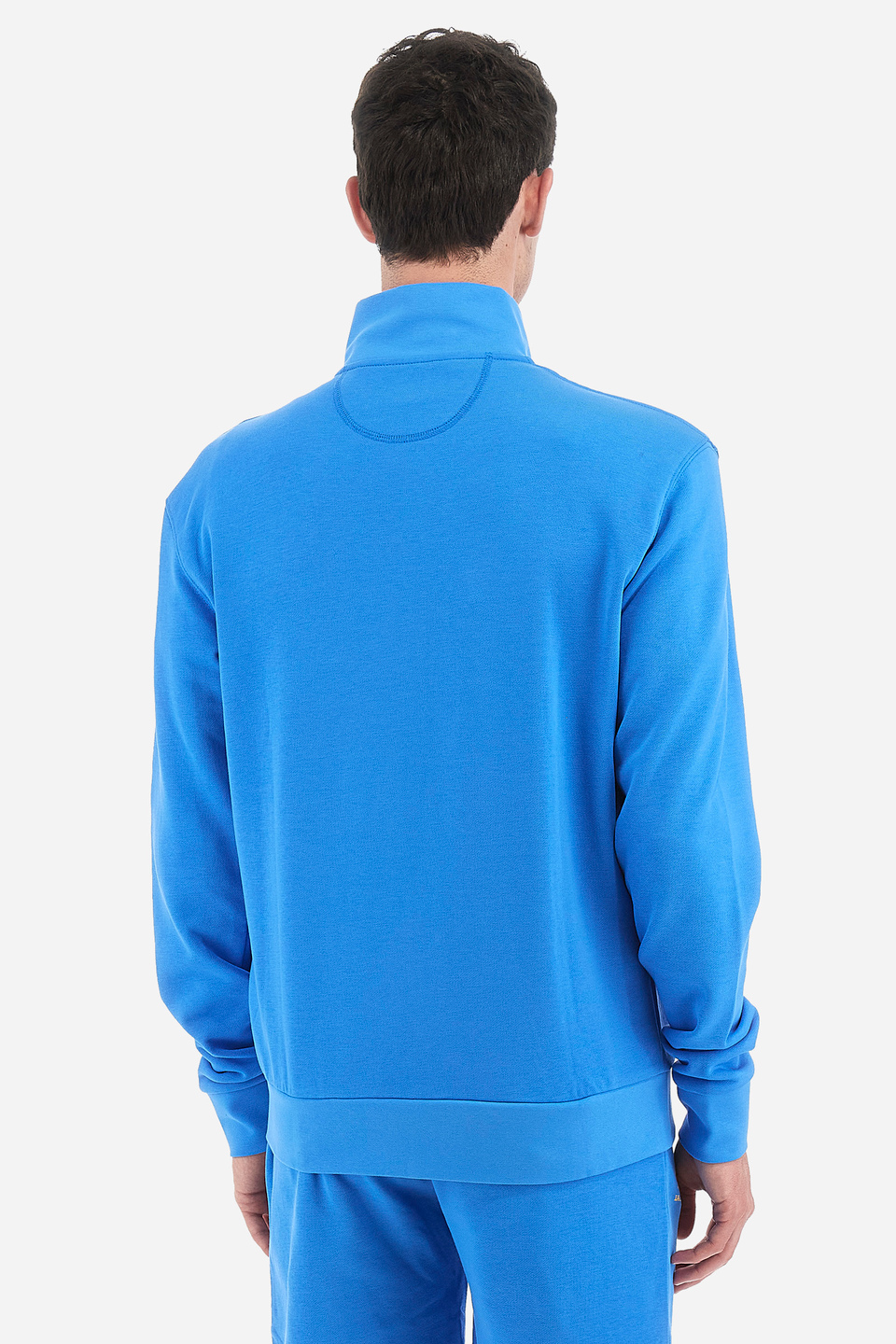 Men's long-sleeved zip-up regular fit sweatshirt - Quilt | La Martina - Official Online Shop