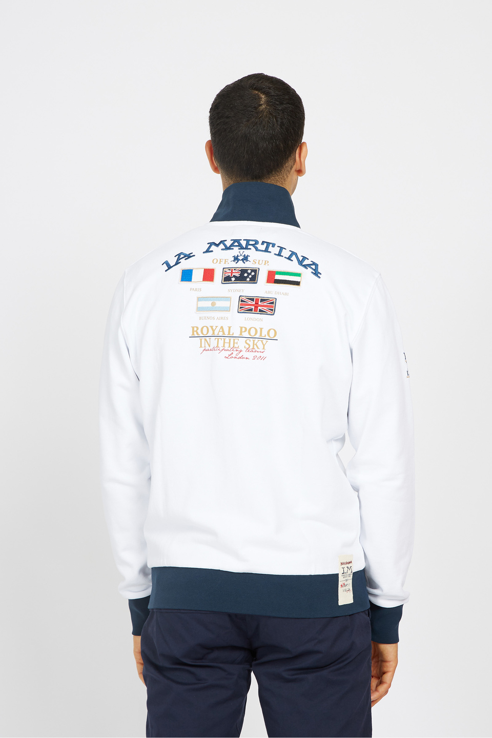 Sweat-shirt à manches longues pour homme 100% coton coupe classique - Varten | La Martina - Official Online Shop