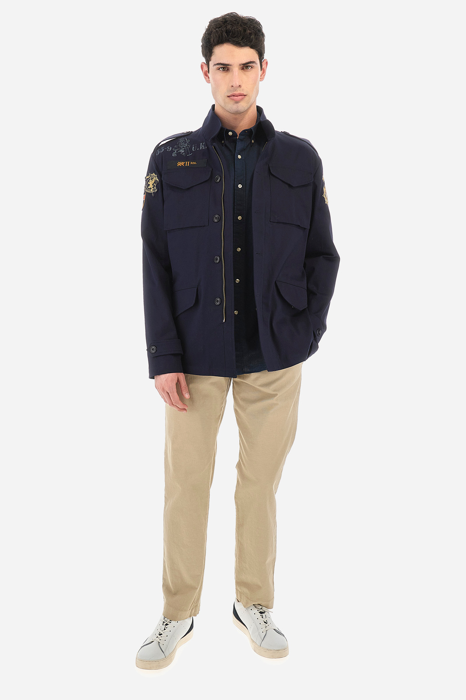 Men's regular fit cotton jacket - Vanek | La Martina - Official Online Shop