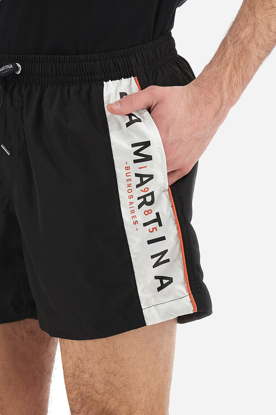 Costume da bagno uomo con coulisse in vita regular fit- Vittoriano | La Martina - Official Online Shop