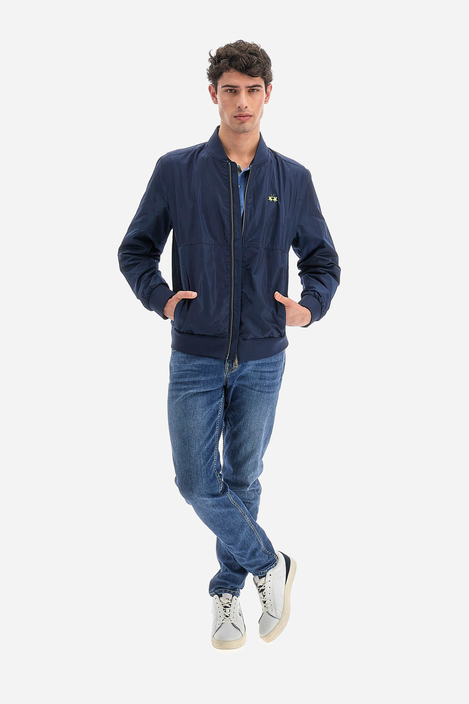 Giacca da uomo a maniche lunghe con zip regular fit- Veit | La Martina - Official Online Shop