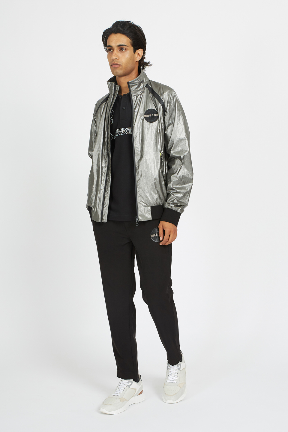 Men's regular fit zip up long sleeve jacket - Veliko | La Martina - Official Online Shop
