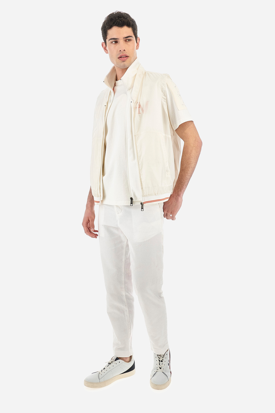 Men's vest with high collar and regular fit zip - Vermont | La Martina - Official Online Shop