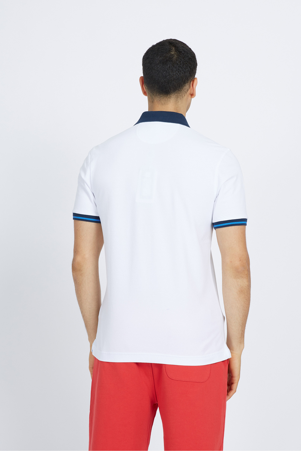 Short-sleeves man polo in cotton-stretch slim fit  -  Trixie | La Martina - Official Online Shop
