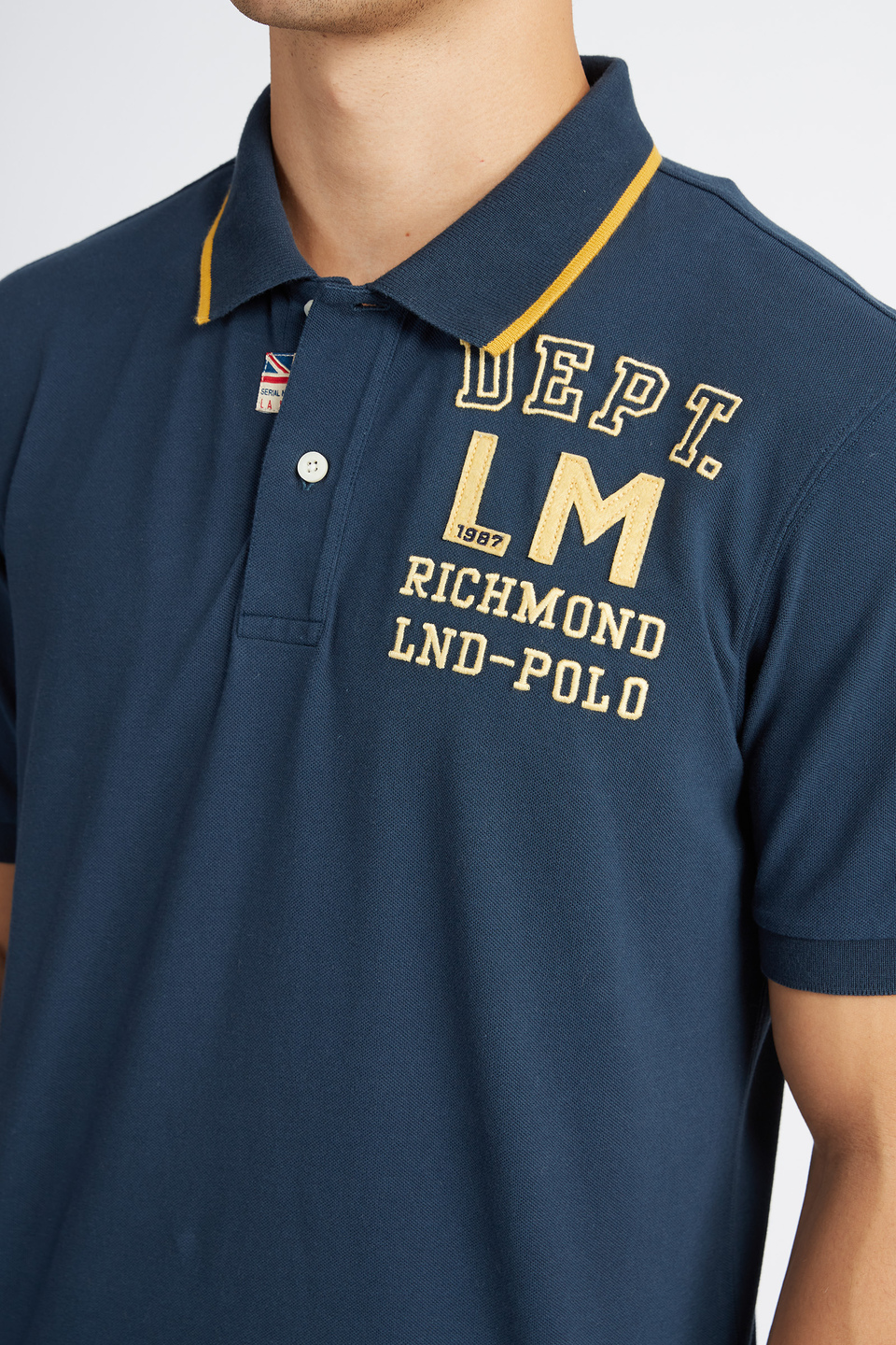 Kurzarm-Poloshirt für Herren Polo Academy einfarbig kleines Logo auf der Schulter - Vardon | La Martina - Official Online Shop
