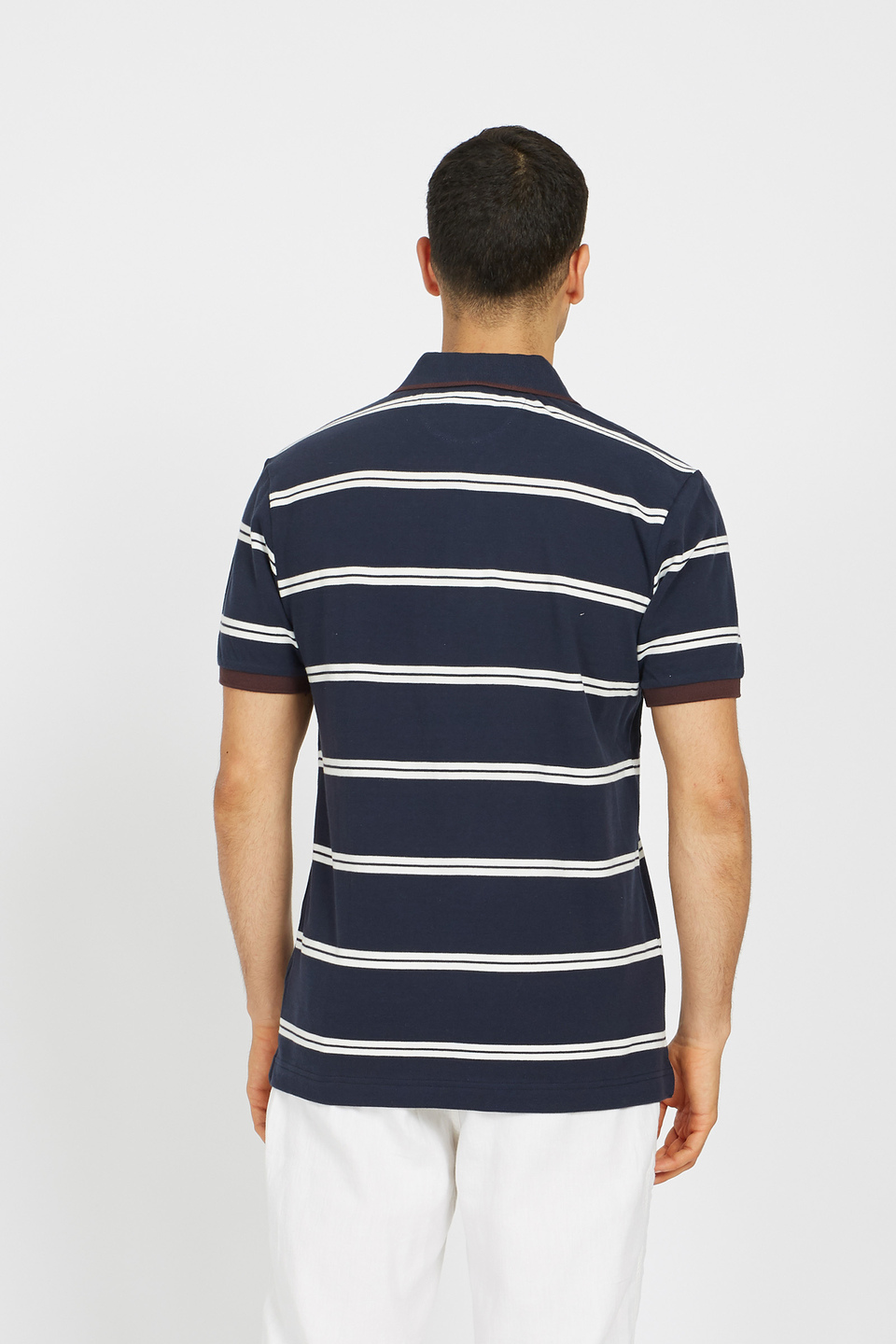 Regular fit 100% cotton short-sleeved polo shirt for men - Veleslav | La Martina - Official Online Shop