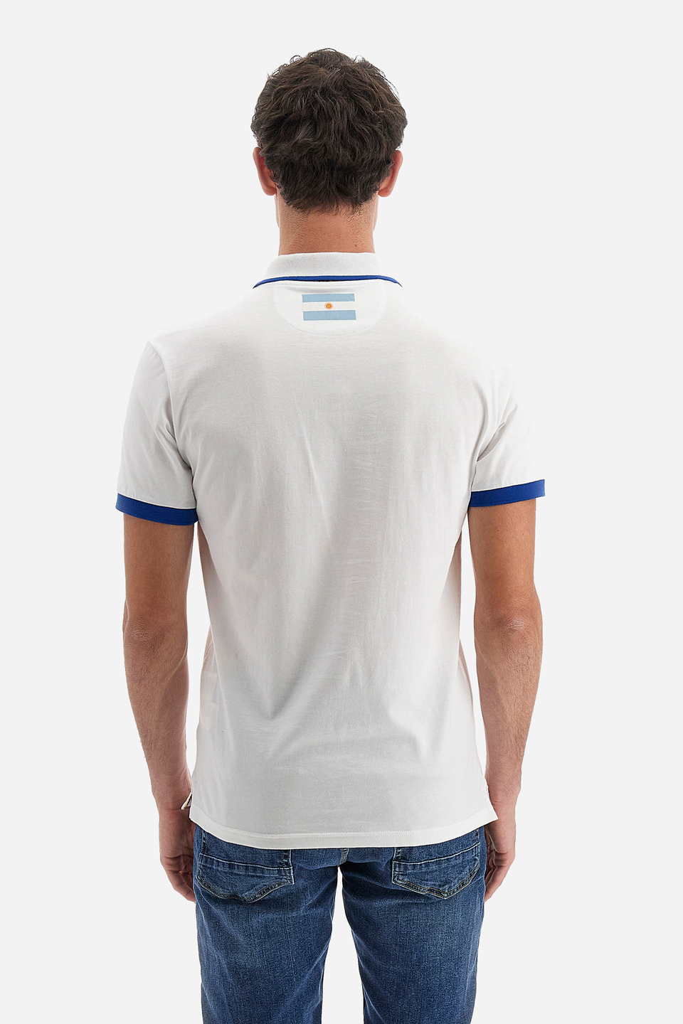 Regular fit 100% cotton short-sleeved polo shirt for men - Capsule Palermo | La Martina - Official Online Shop