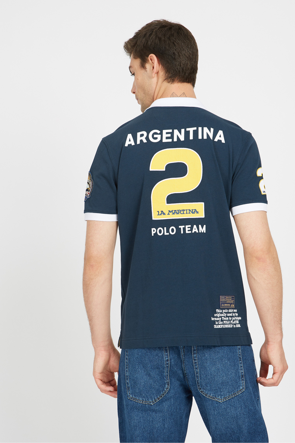 Polo regular fit 100% coton à manches courtes pour homme - Velibor | La Martina - Official Online Shop