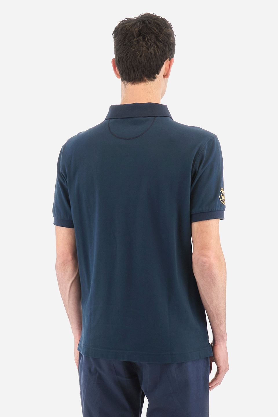 Herren-Kurzarm-Poloshirt aus Stretch-Baumwolle mit normaler Passform - Vilmos | La Martina - Official Online Shop