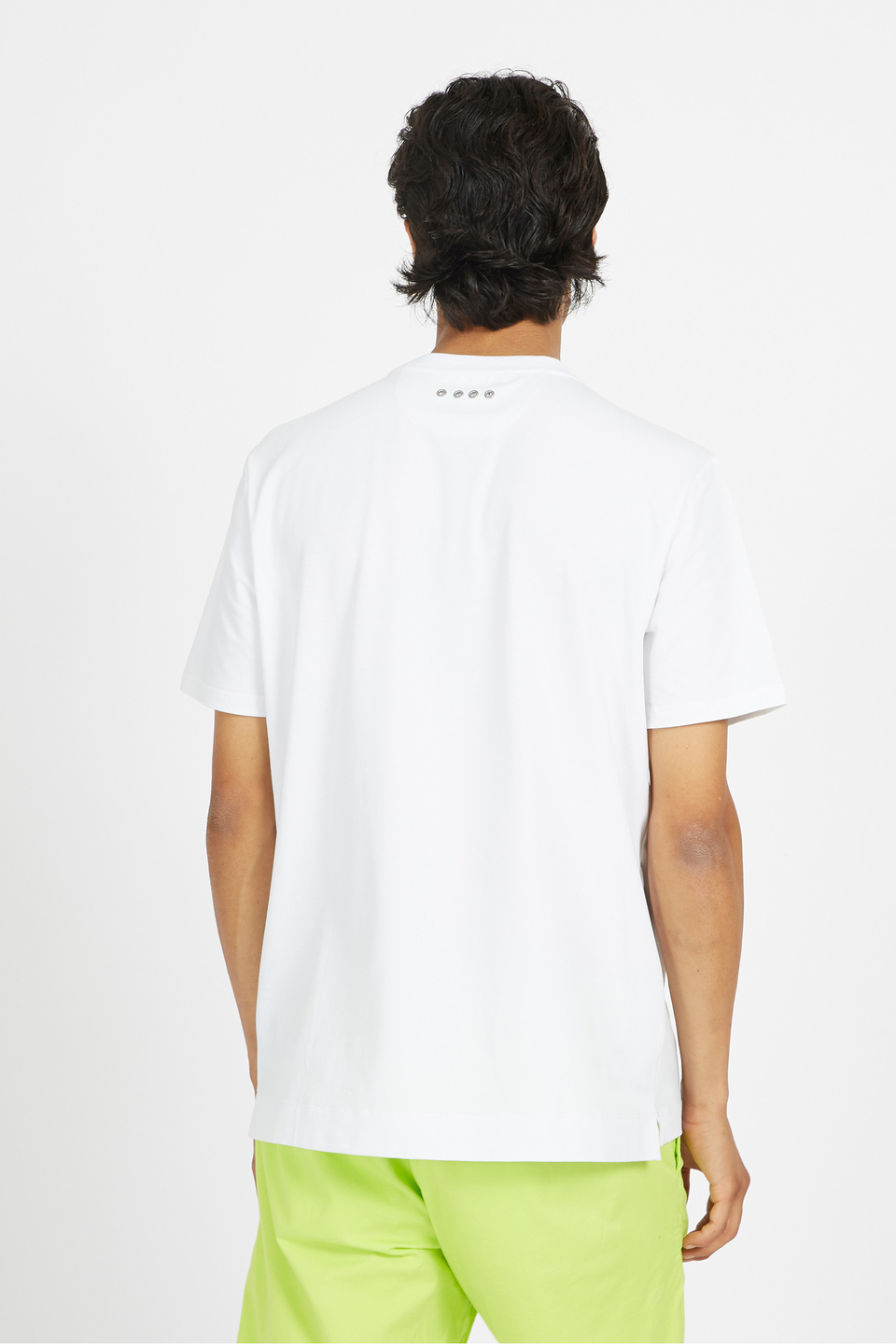T-shirt à manches courtes pour homme en coton stretch regular fit - Virgil | La Martina - Official Online Shop