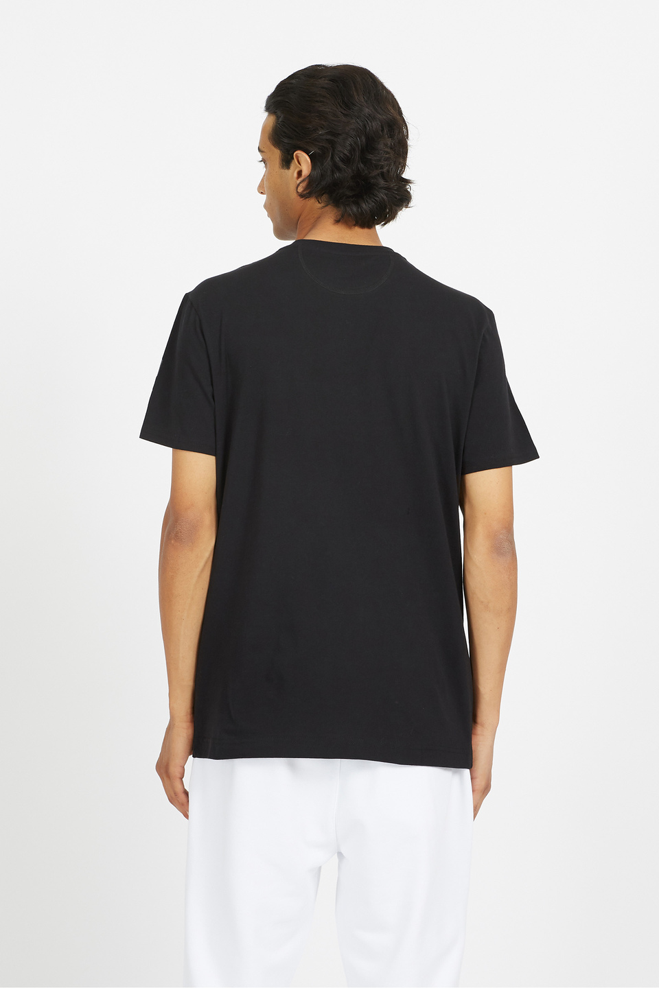 Men's 100% cotton regular fit short-sleeved T-shirt - Reichard | La Martina - Official Online Shop
