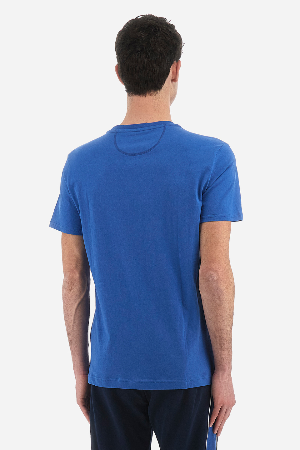 Men's 100% cotton regular fit short-sleeved T-shirt - Vevay | La Martina - Official Online Shop