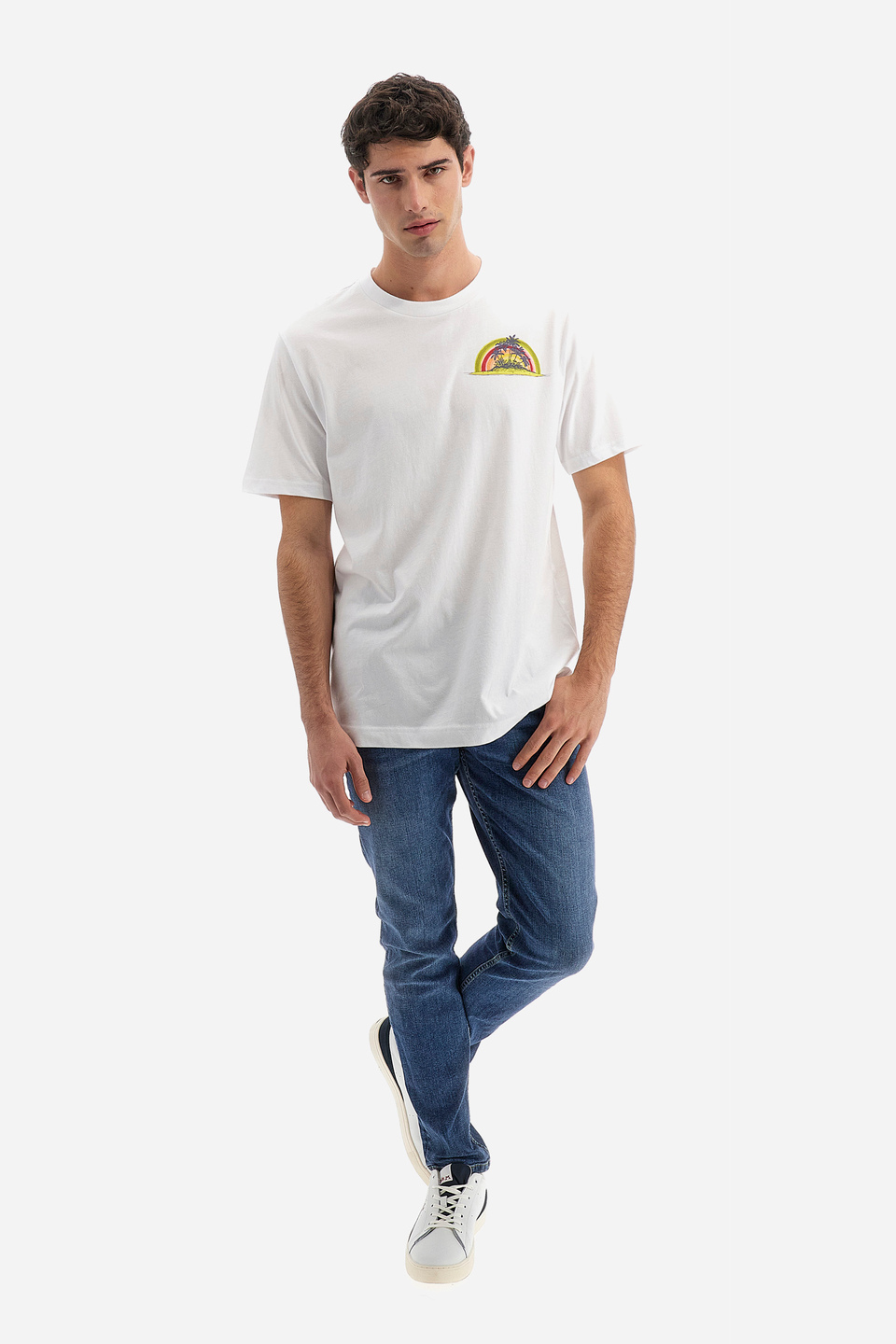 Men's short-sleeved 100% cotton over fit T-shirt - Veryl | La Martina - Official Online Shop