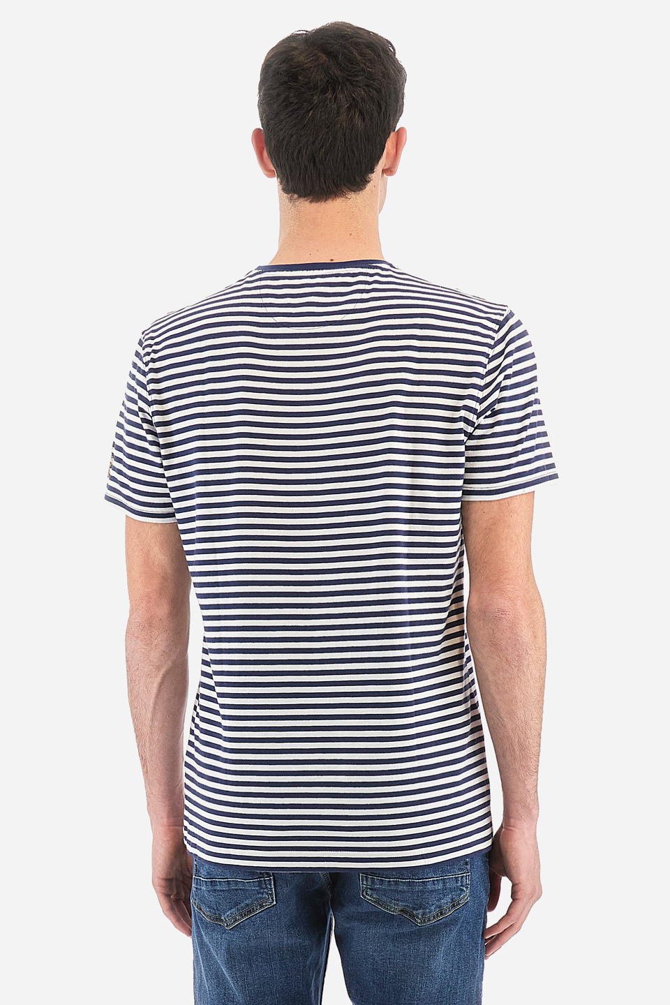 Men's 100% cotton regular fit short-sleeved T-shirt - Vigidis | La Martina - Official Online Shop