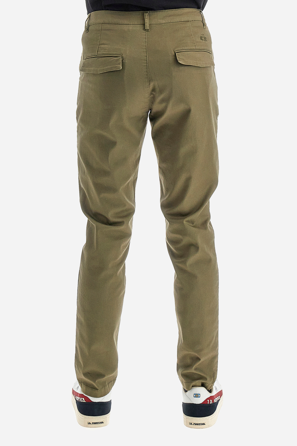 Pantalon homme en coton-stretch chino slim fit  -  Siard | La Martina - Official Online Shop