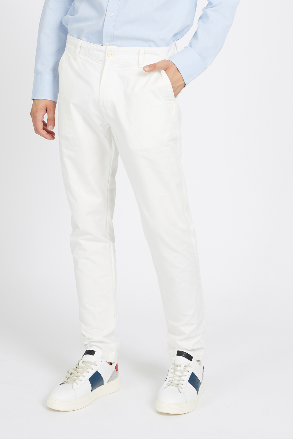 Pantalon homme coupe droite 100% coton - Vardice | La Martina - Official Online Shop
