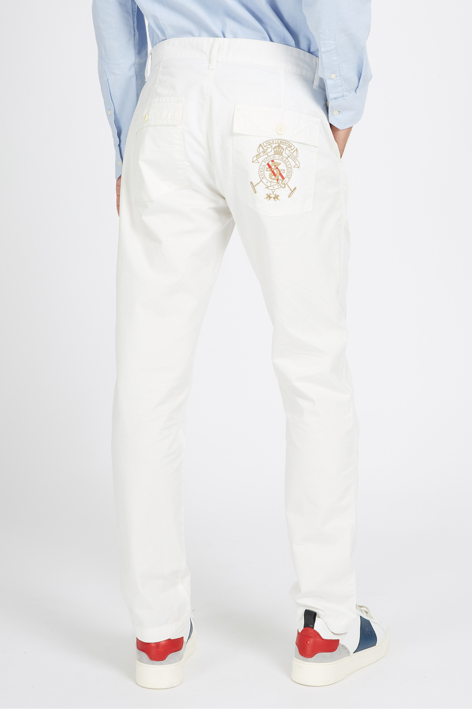 Pantalone da uomo 100% cotone regular fit- Vardice | La Martina - Official Online Shop