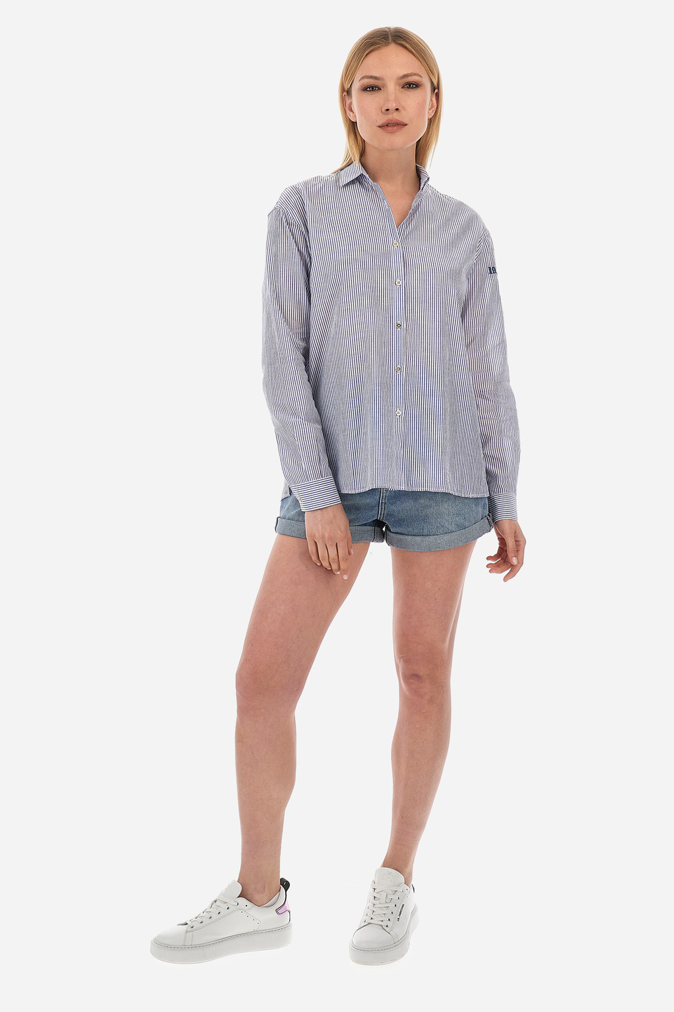 Women's regular fit striped shirt - Vana | La Martina - Official Online Shop