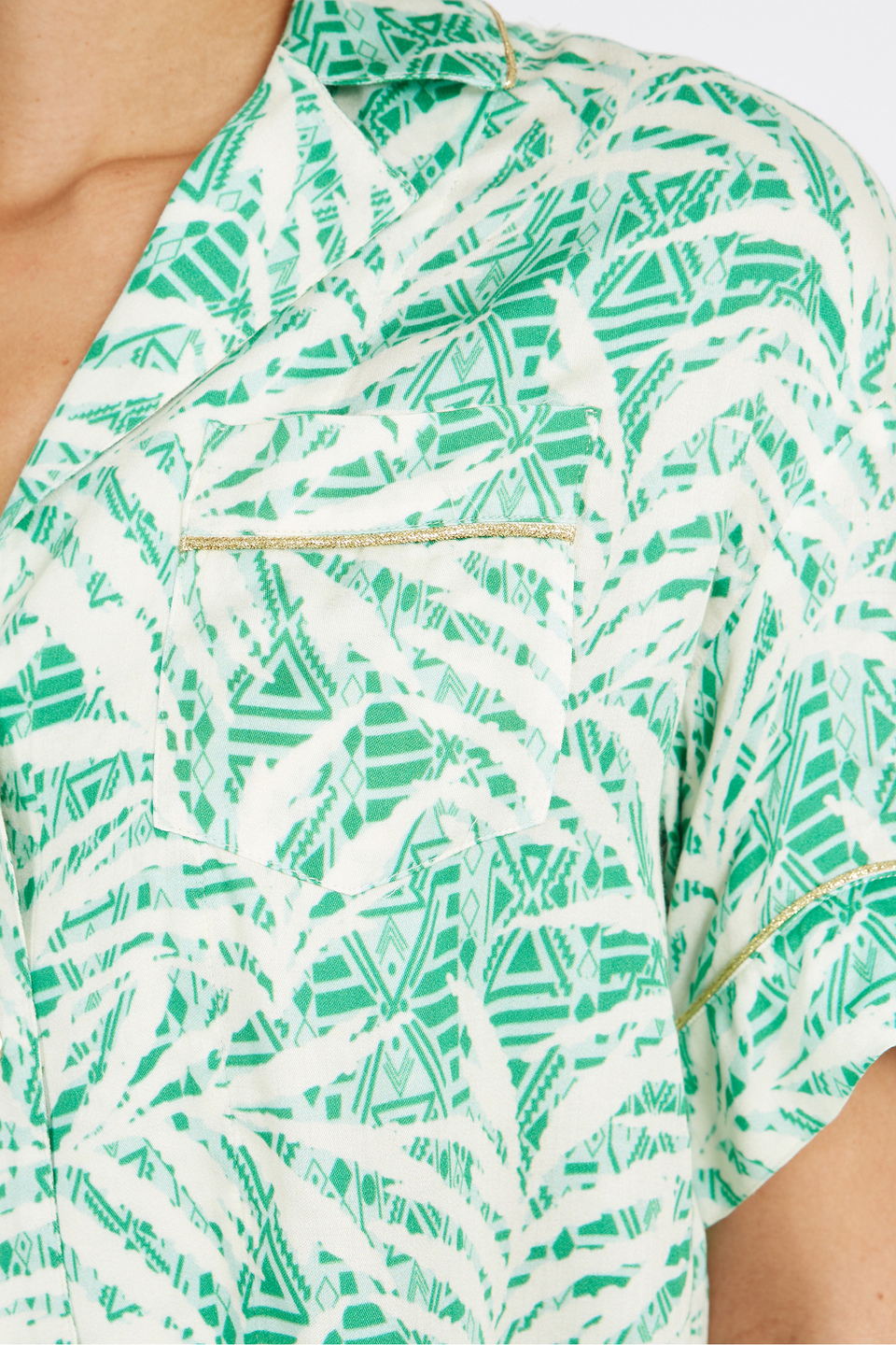 Chemise femme à motif, coupe classique - Vondra | La Martina - Official Online Shop